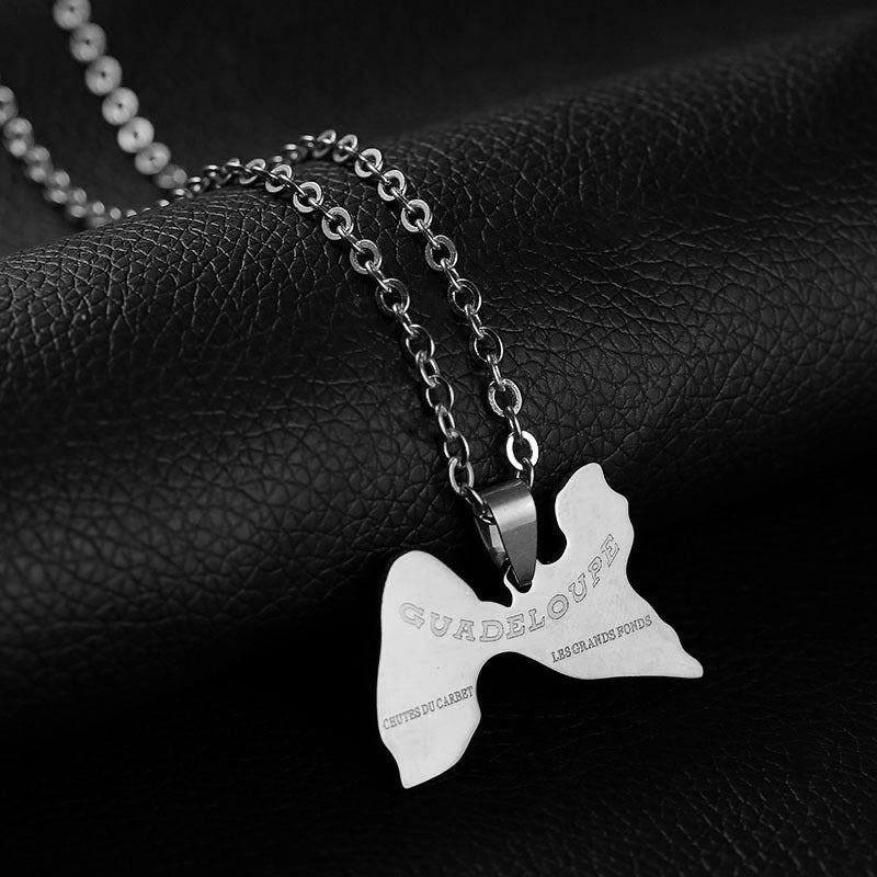 Women's & Men's National Fashion Stainless Steel French Guadeloupe Pendants