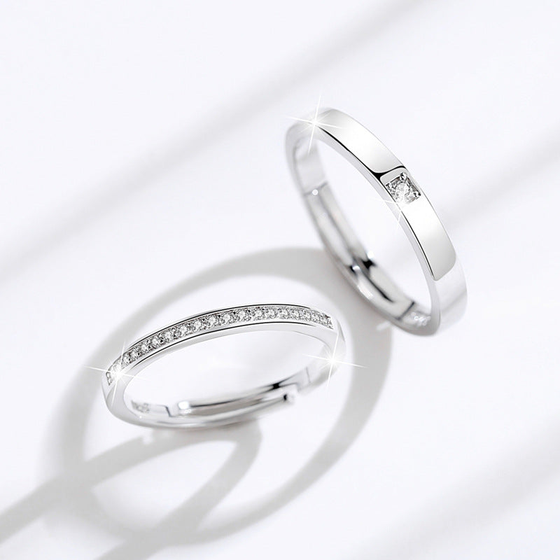 Women's & Men's Rest Of Your Life One Pair Light Rings