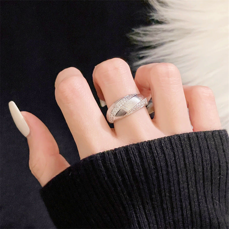Rhinestone Zircon Light Luxury High-grade Personality Rings