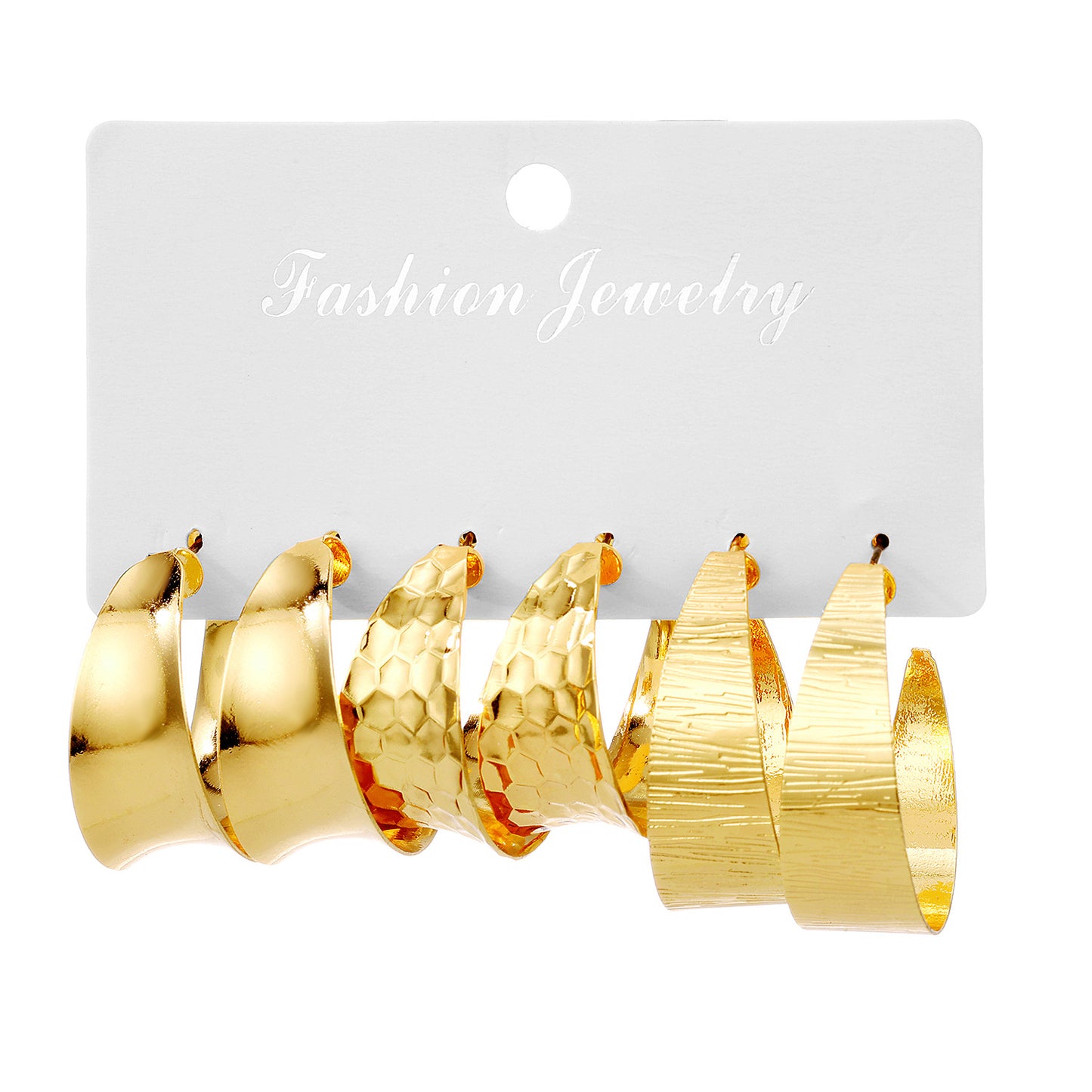 Women's Concave Type Card French Fashion Commuter Earrings