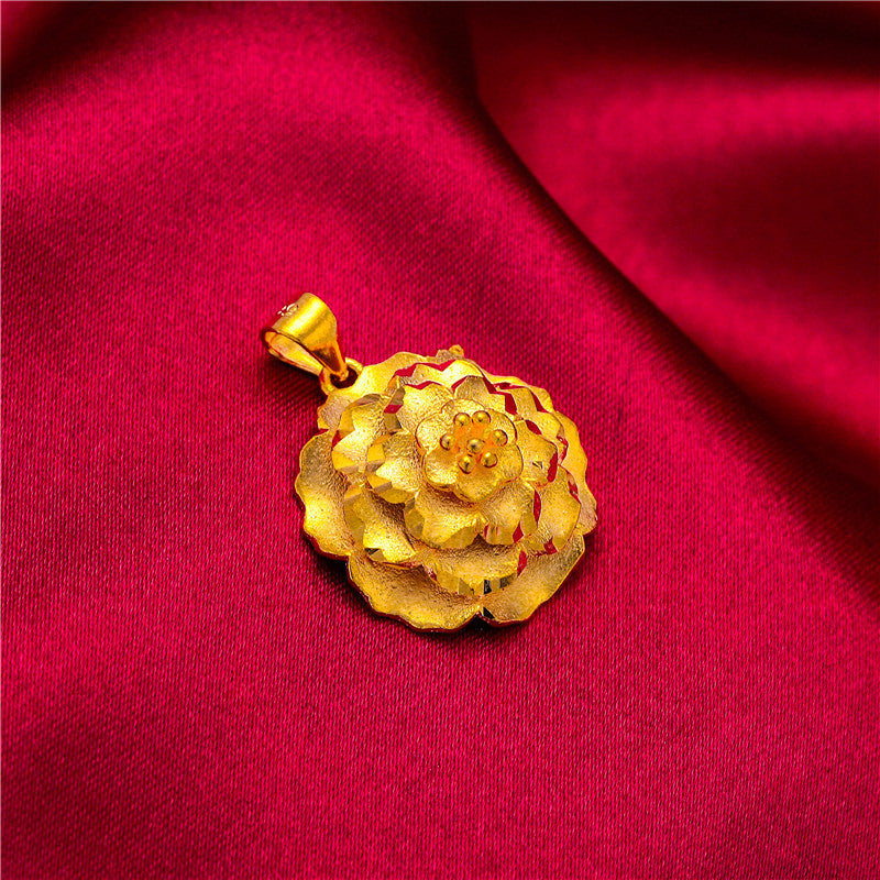 Brass Gold-plated Gourd Water Drop Abacus Pendants