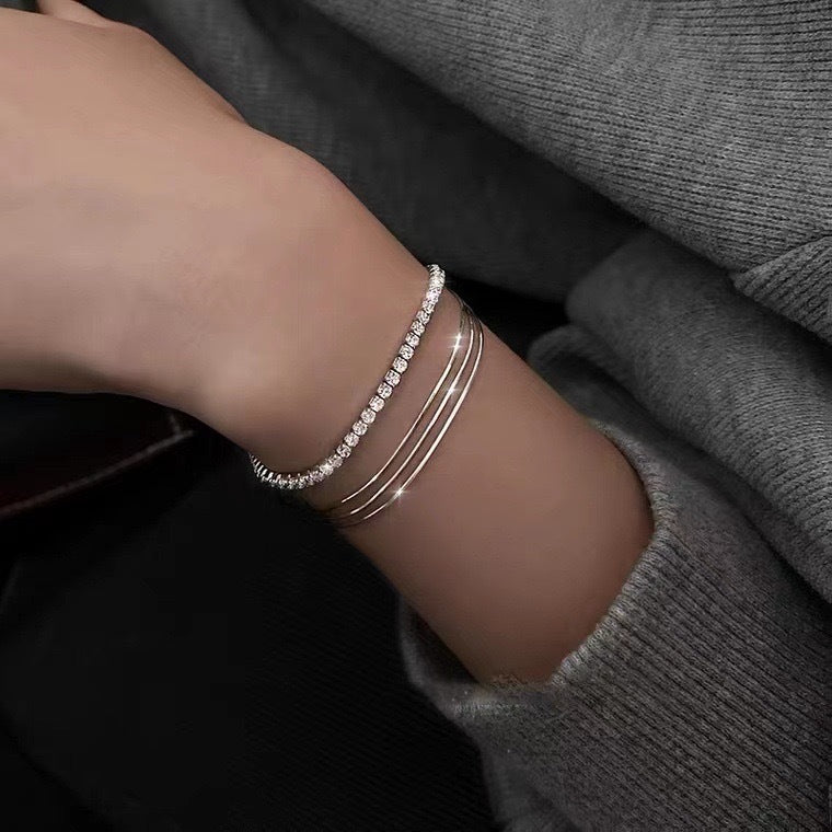 Bone Female Simple Artistic Temperament Cold Style Bracelets