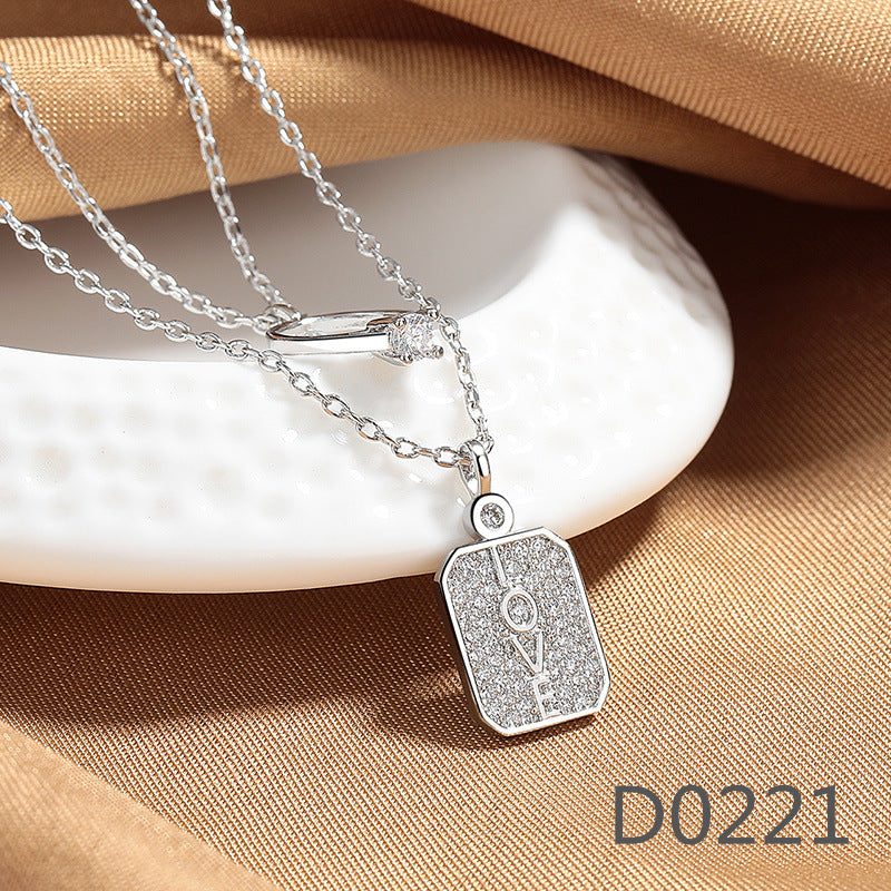 Women's Sweet Micro Inlaid Zircon Flower High-grade Necklaces