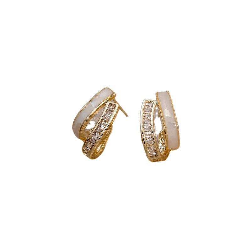 Women's Sier Mosquito Coil Ear Clip Without Rings