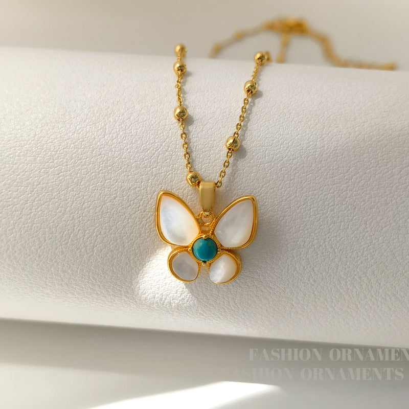 High-grade Niche Natural Stone Beaded Female Affordable Luxury Necklaces
