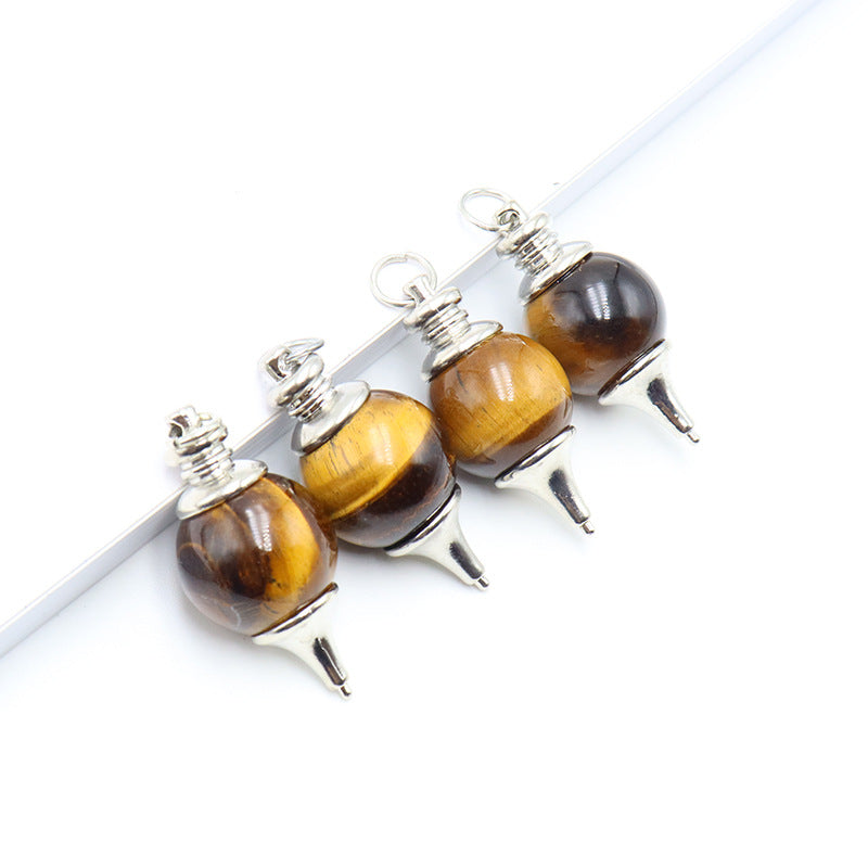 Natural Stone Pendulum Energy Rough Crystal Pendants