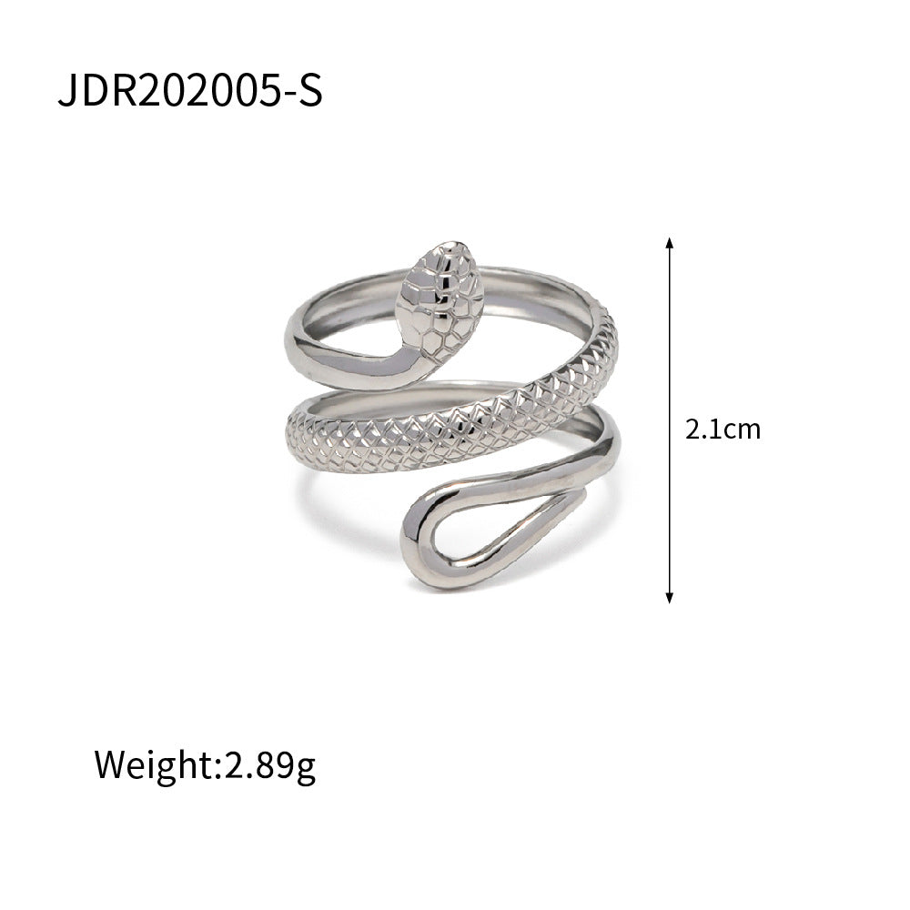 Stainless Steel Exaggerated Open Advanced Sense Rings