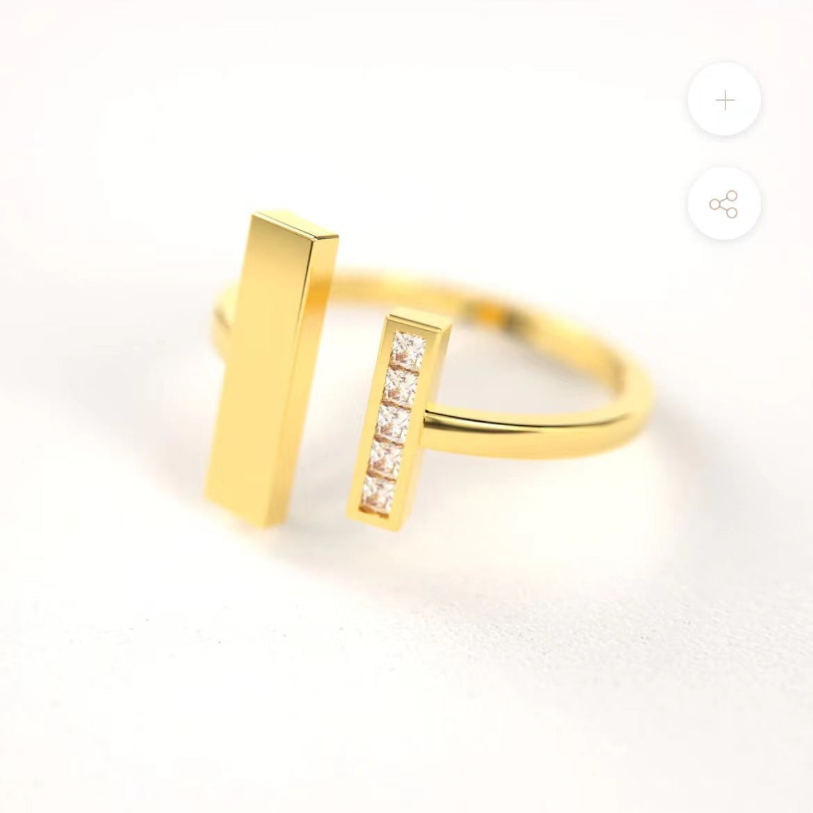 Double Shape Female Design Niche Bag Rings