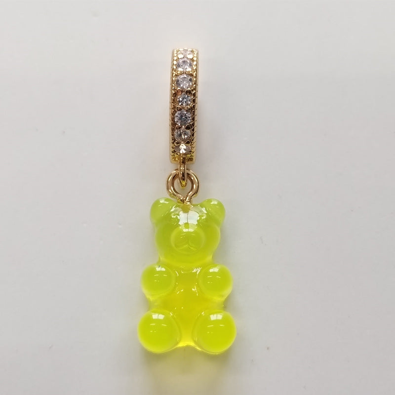 Women's Gummy Bear Versatile Candy Resin Personalized Pendants