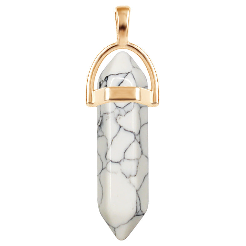 Crystal Hexagon Prism Hexagonal Column Natural Necklaces
