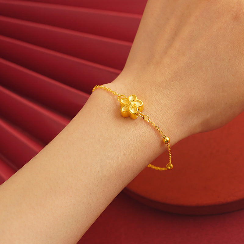 Bow Simulation Brass Decoration Vietnam Alluvial Gold Pendants