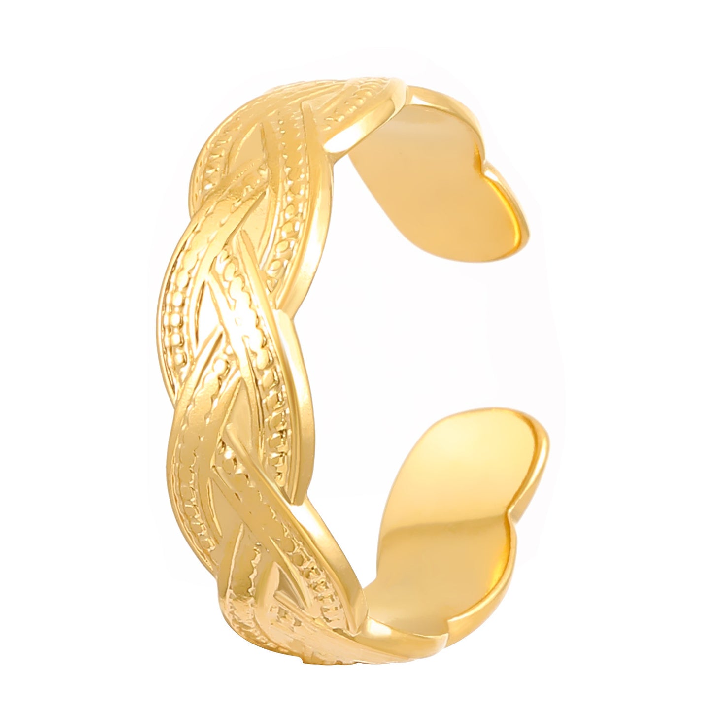 Advanced Exaggerated Stainless Steel Female Flower Rings