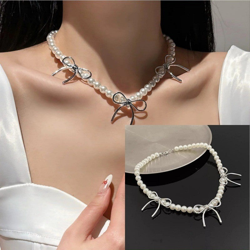 Rhinestone Water Drop Tassel Multilayer Collarbone Affordable Luxury Necklaces
