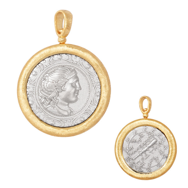 Coin Sterling Sier Single Without Chain Pendants