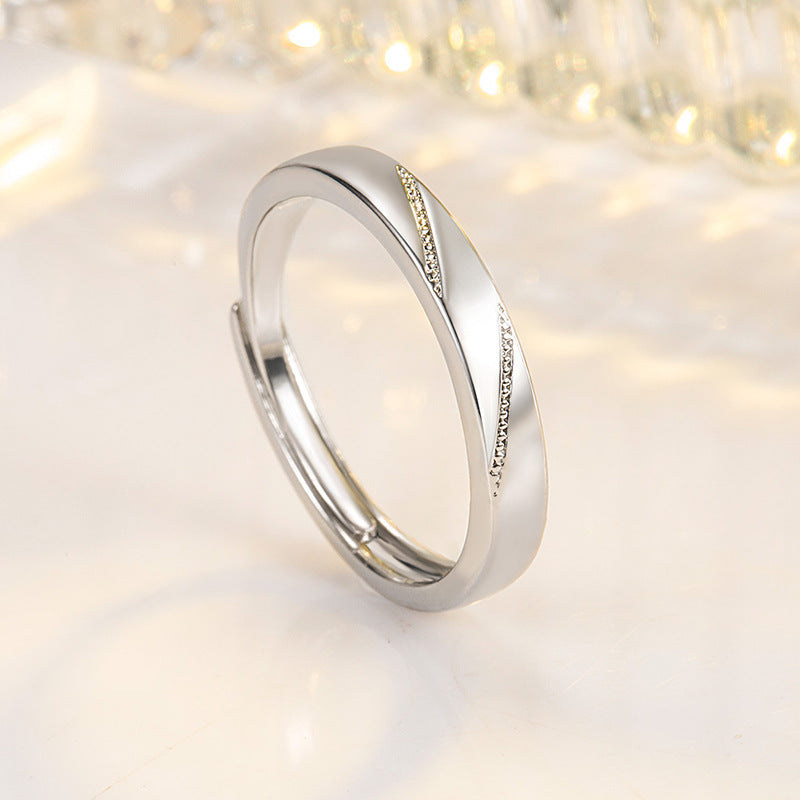 Women's & Men's First Sight Couple Imitation Moissanite Proposal Rings
