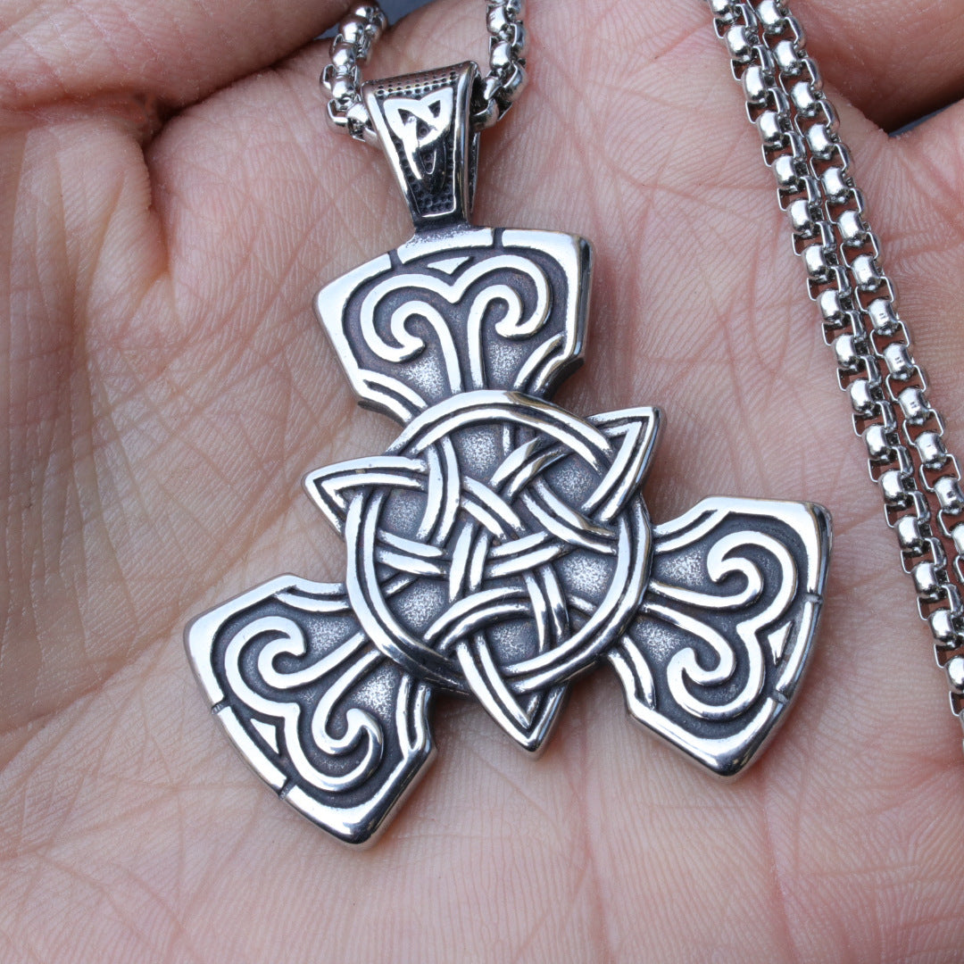 Men's Nordic Style Celtic Knot Titanium Steel Pendants