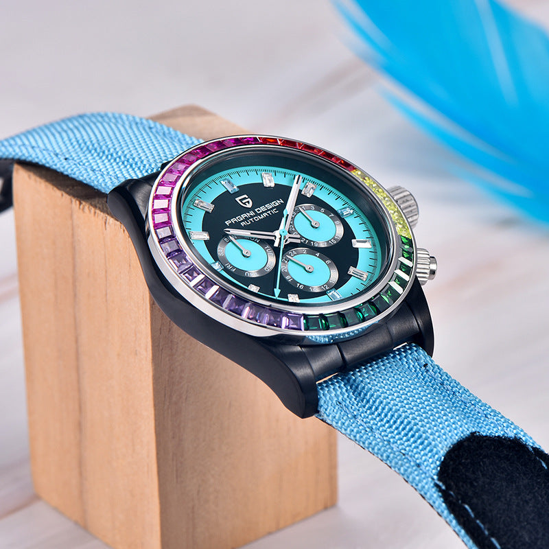 Men's Watch Automatic Stainless Steel Waterproof Hollow Mechanical Watches