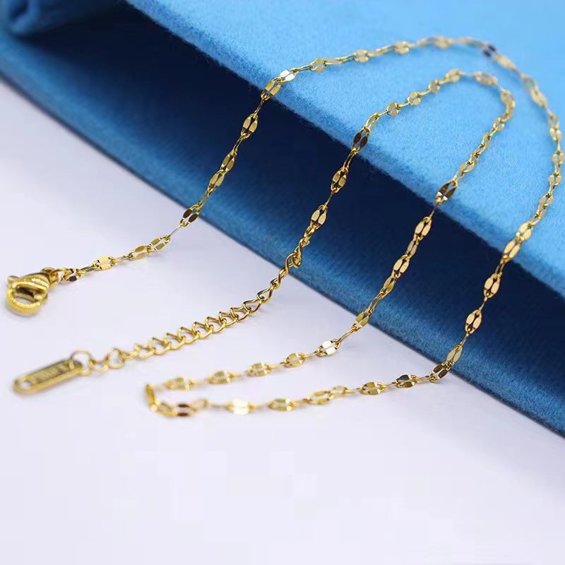 Steel Female Clavicle Chain Choker Snake Bones Necklaces