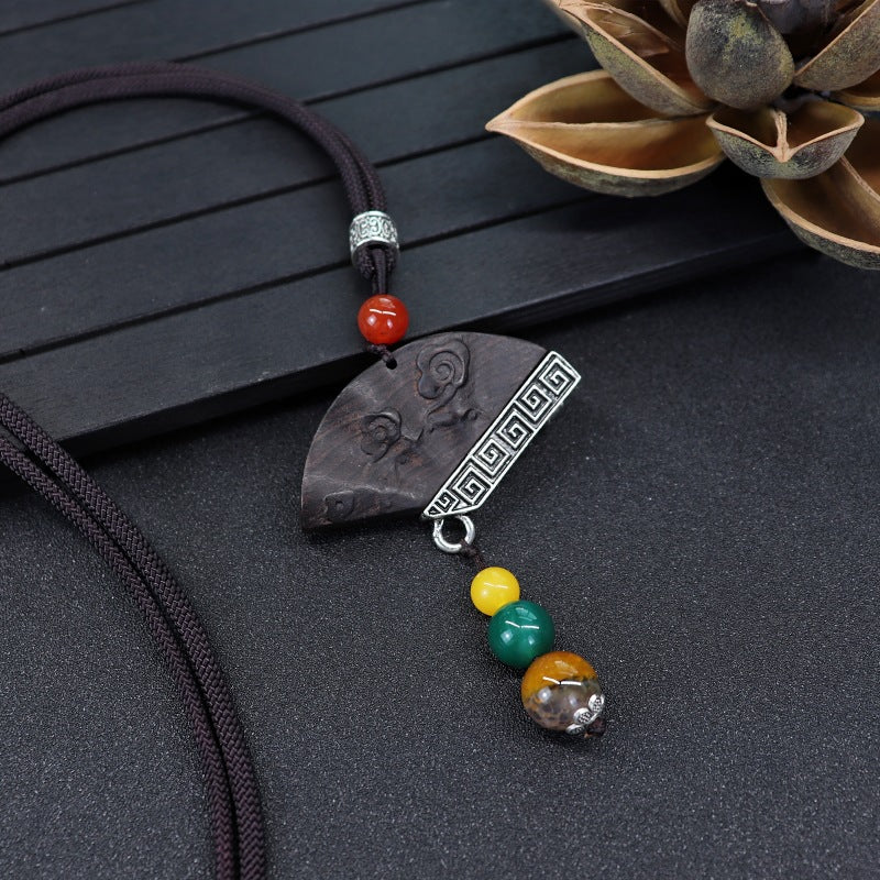Women's Simple Zen Sweater Chain Cotton Linen Pendants