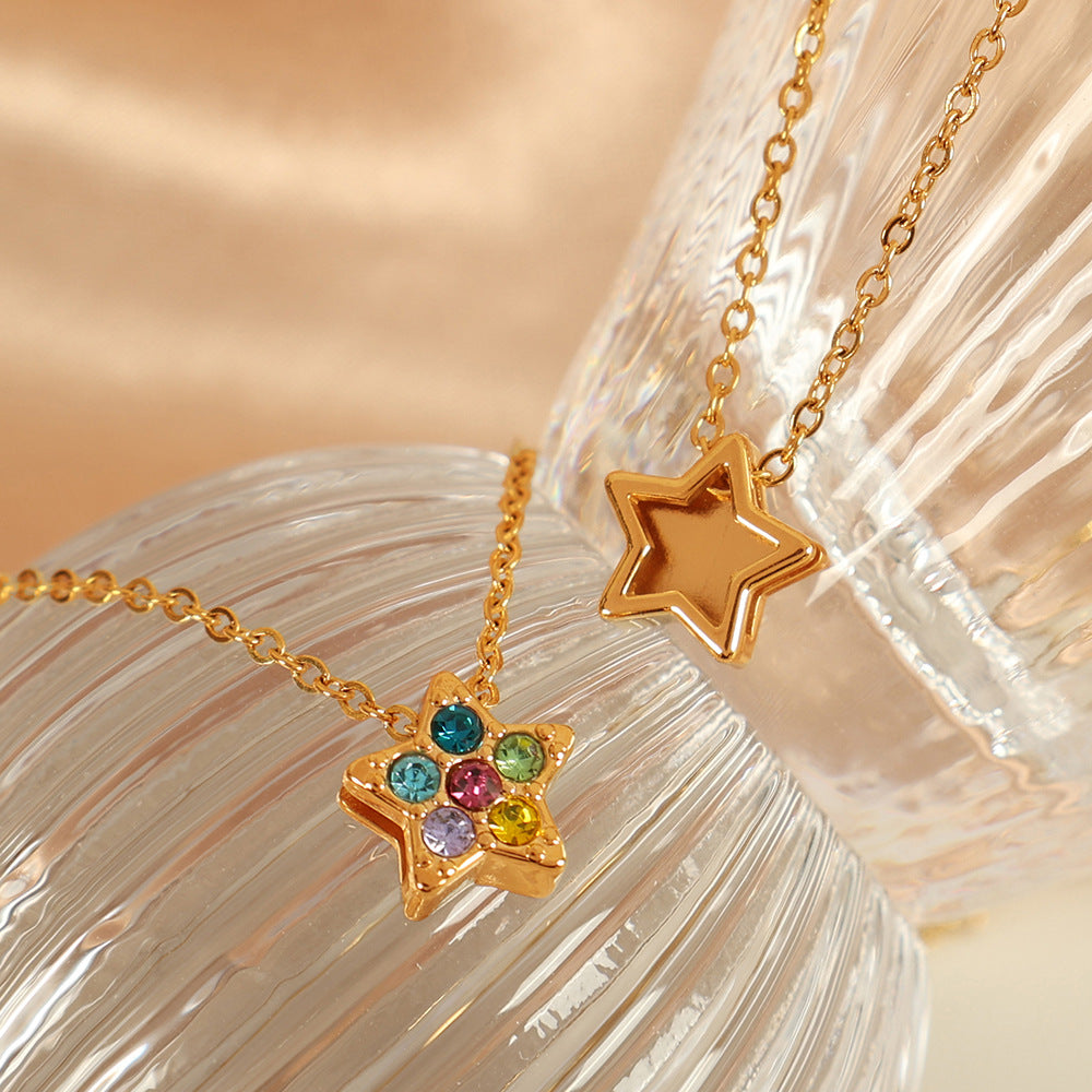 Sweet Cute Style Clover Five-pointed Star Simple Fashion Necklaces