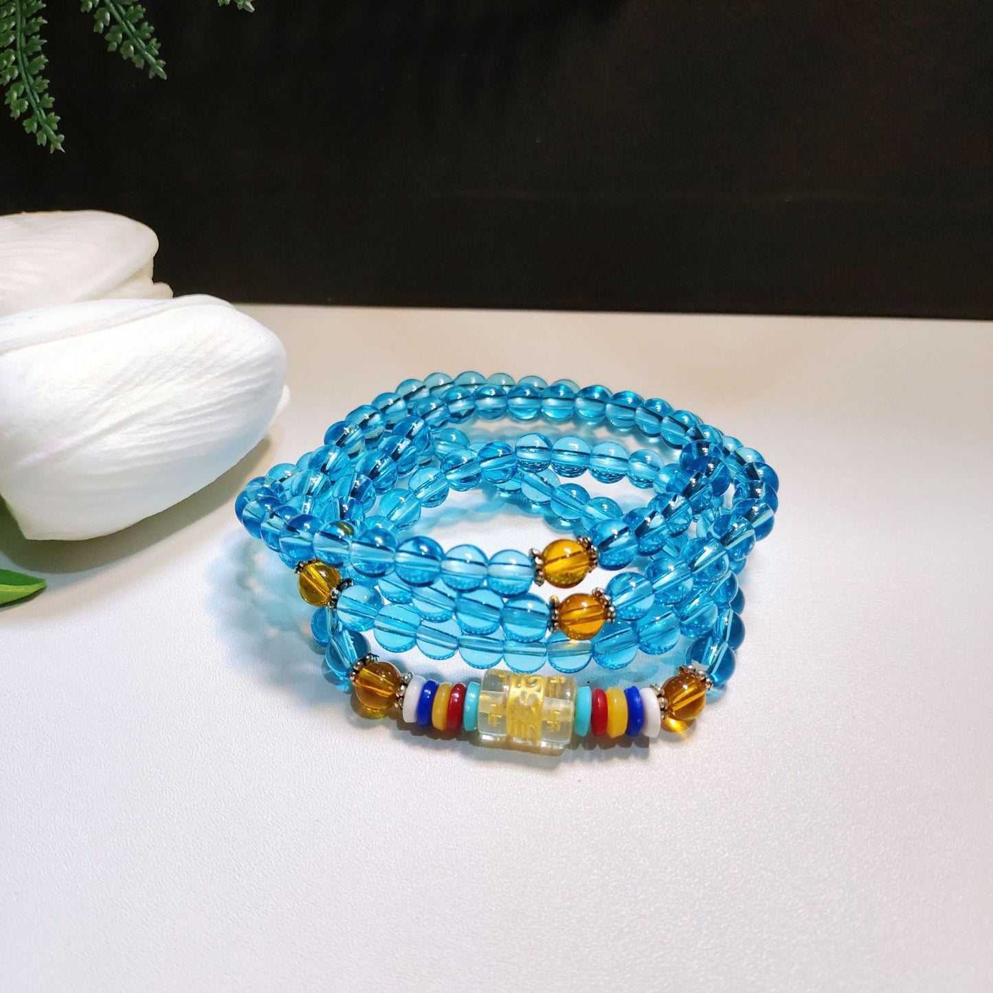 Beads Safe Imitation Garnet Agate White Bracelets