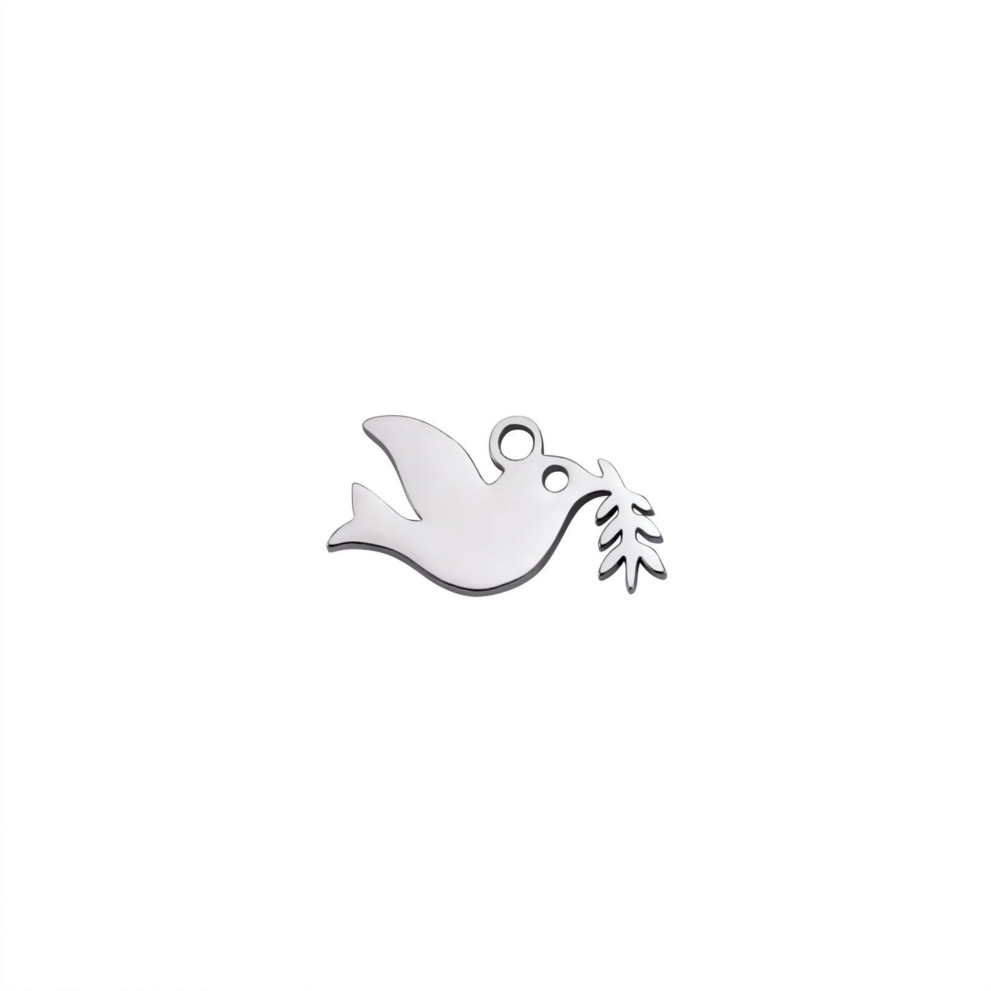 Cat Rabbit Pigeon Peace Bird Feather Pendants