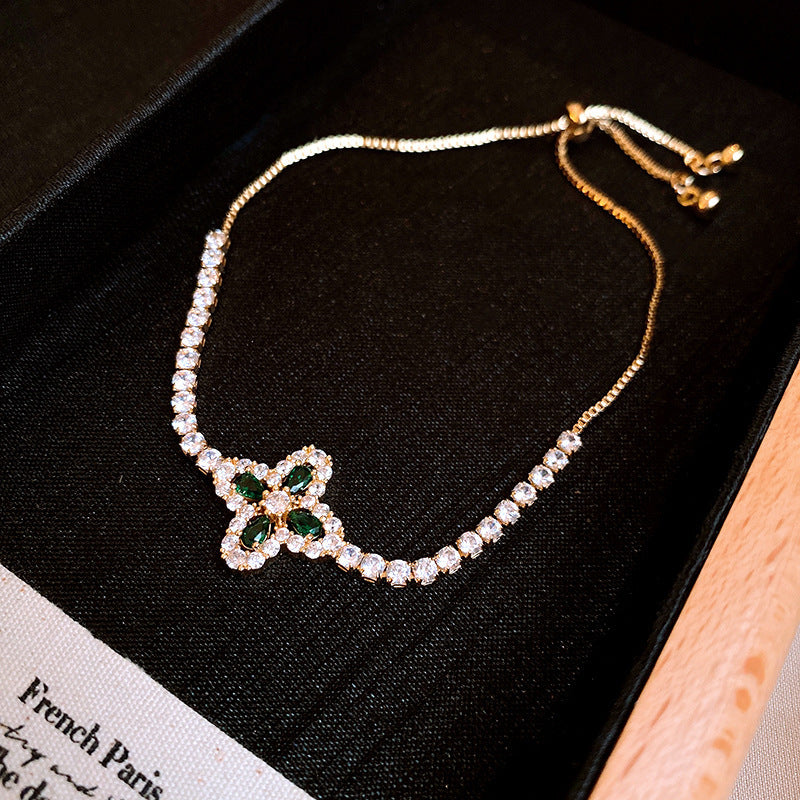 Women's High Version Lucky Four-leaf Grass Light Luxury Bracelets