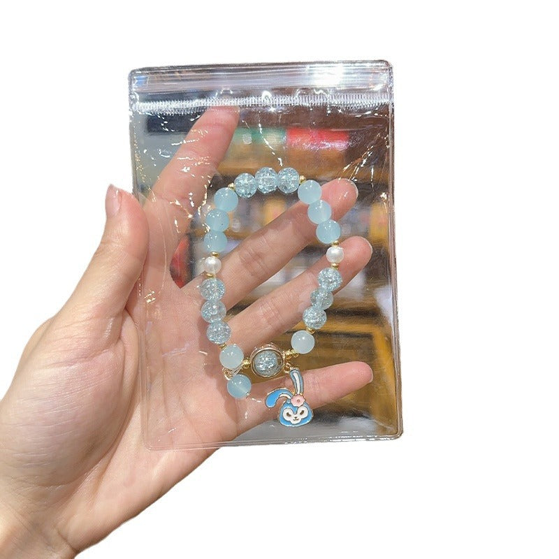 Children's Glazed Boxed String Crystal Beads Clow Jade Dog Bracelets