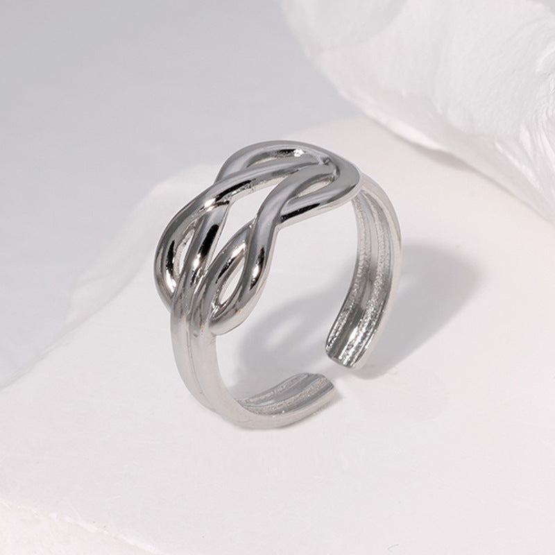 Steel Female Fashion Open Index Finger Rings