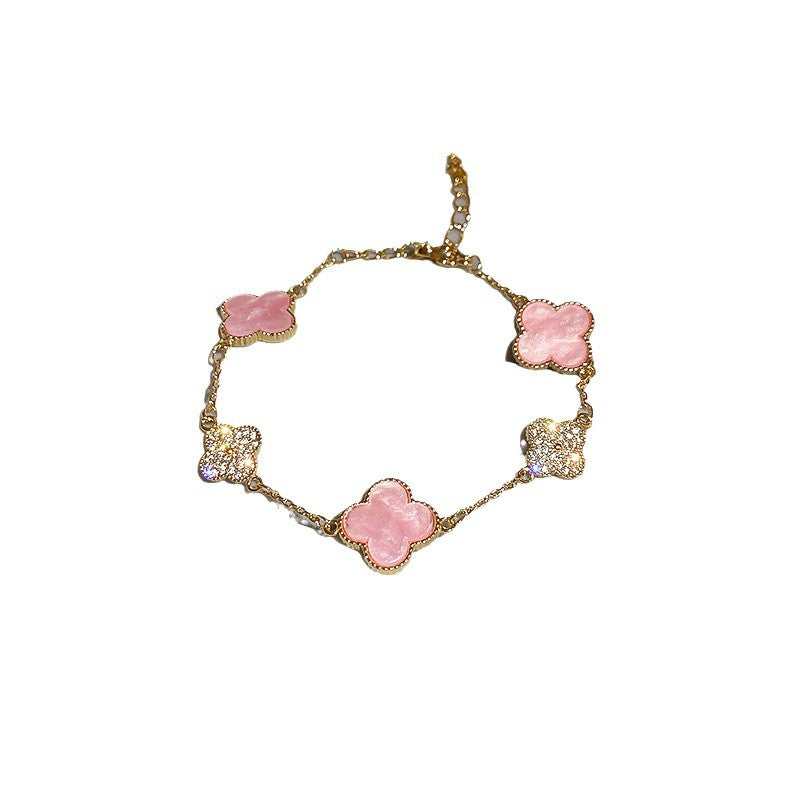 Women's High Version Lucky Four-leaf Grass Light Luxury Bracelets