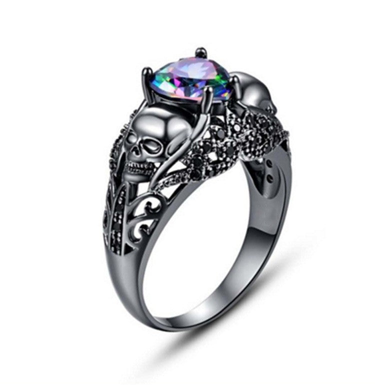 Retro Style Colorful Zircon Series Party Rings