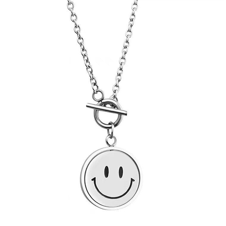 Women's & Men's Smiley Hip Hop Flip Expression Artistic Necklaces