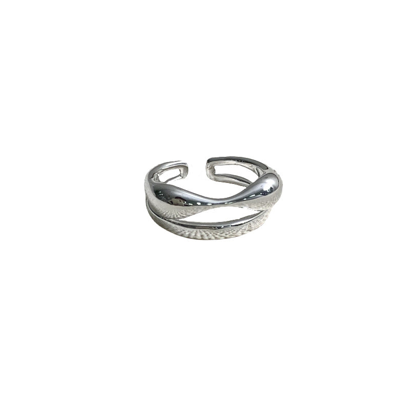 Combination Sterling Sier Bow Niche High Rings