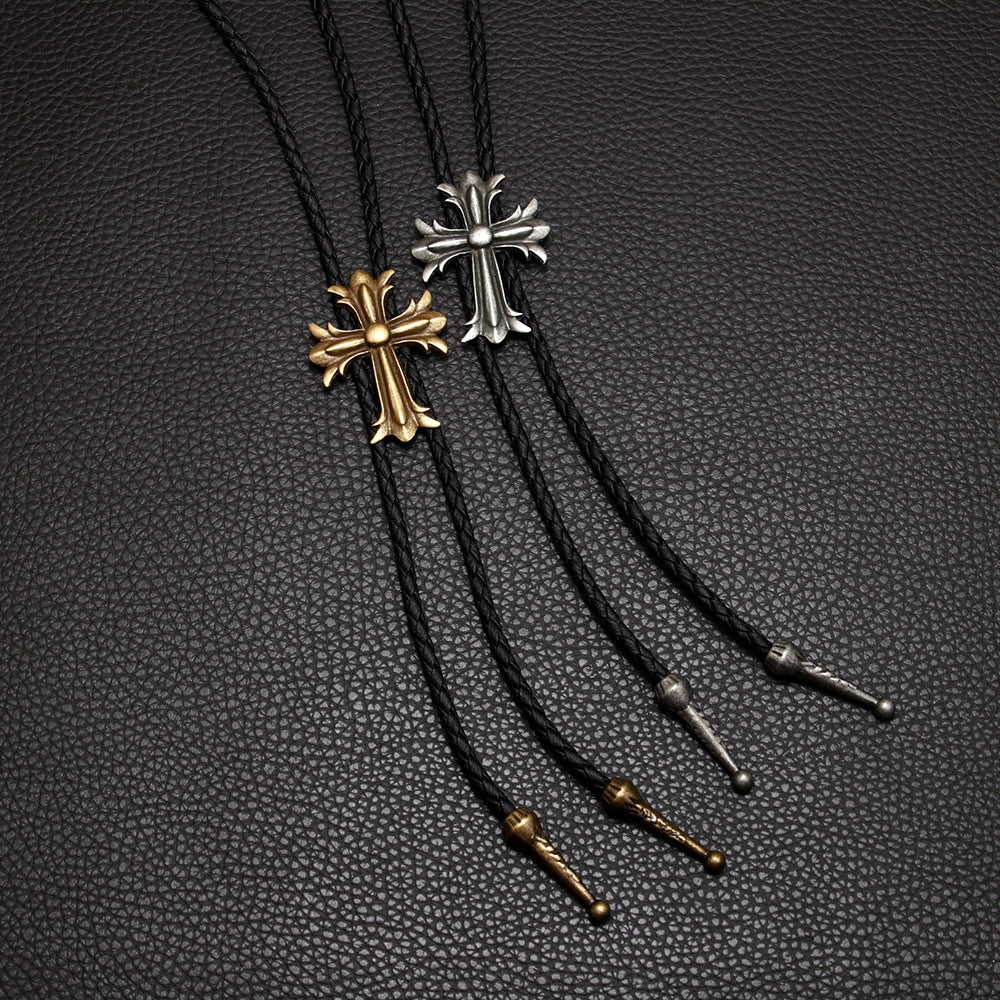 Men's Bolo Tie Indian Style Long Sweater Necklaces