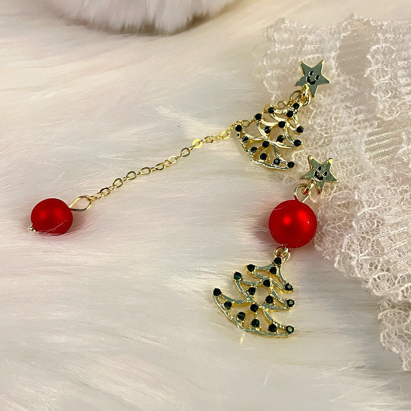 Fashion Zirconia Micro Inlaid Zircon Long Earrings