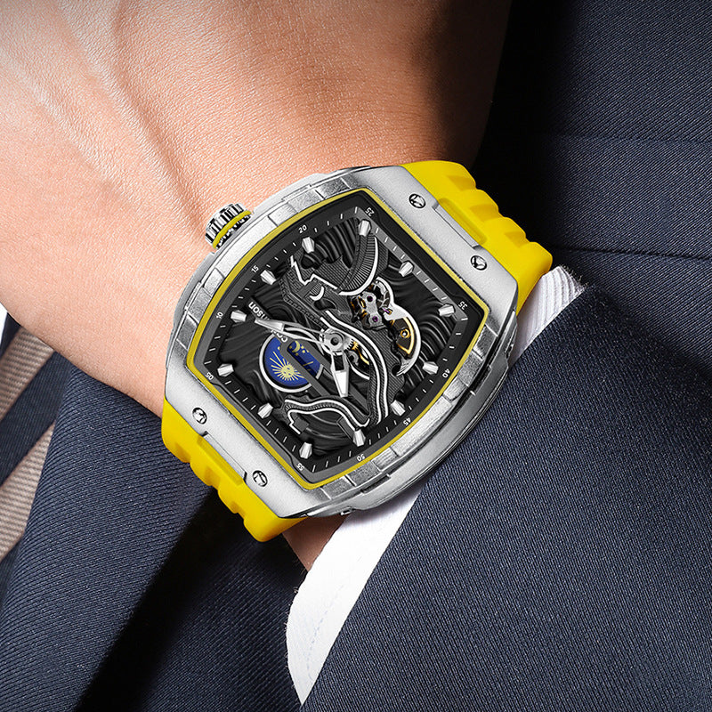 Men's Hollow Automatic Watch Carving Floating Luminous Three-dimensional Great Mechanical Watches