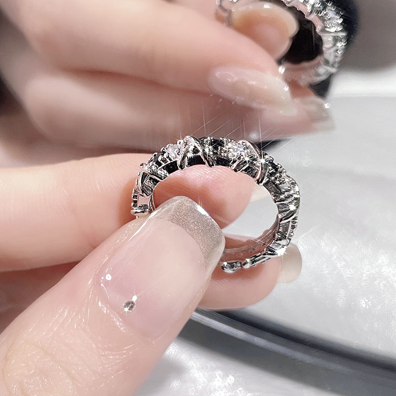 Design Light Luxury High-grade Cold Style Open Female Rings