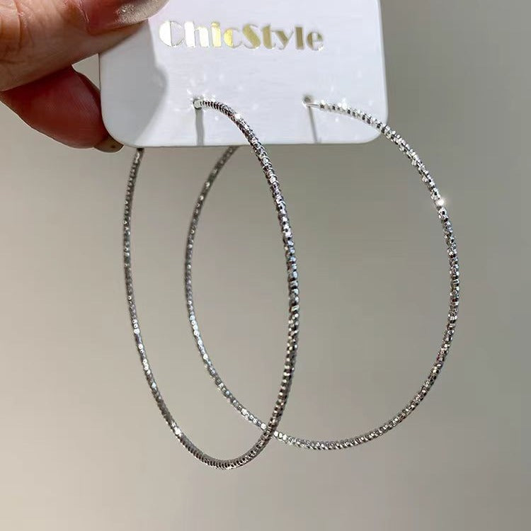 Style Exaggerated Big Circle Simple Niche Earrings