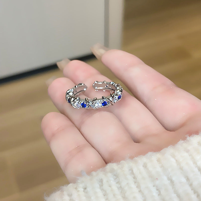 Women's Retro Affordable Luxury Cross Kaleidoscope Colorful Rings