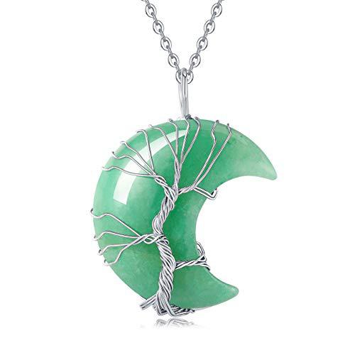 Amethyst Moon Tree Of Life Handmade Necklaces