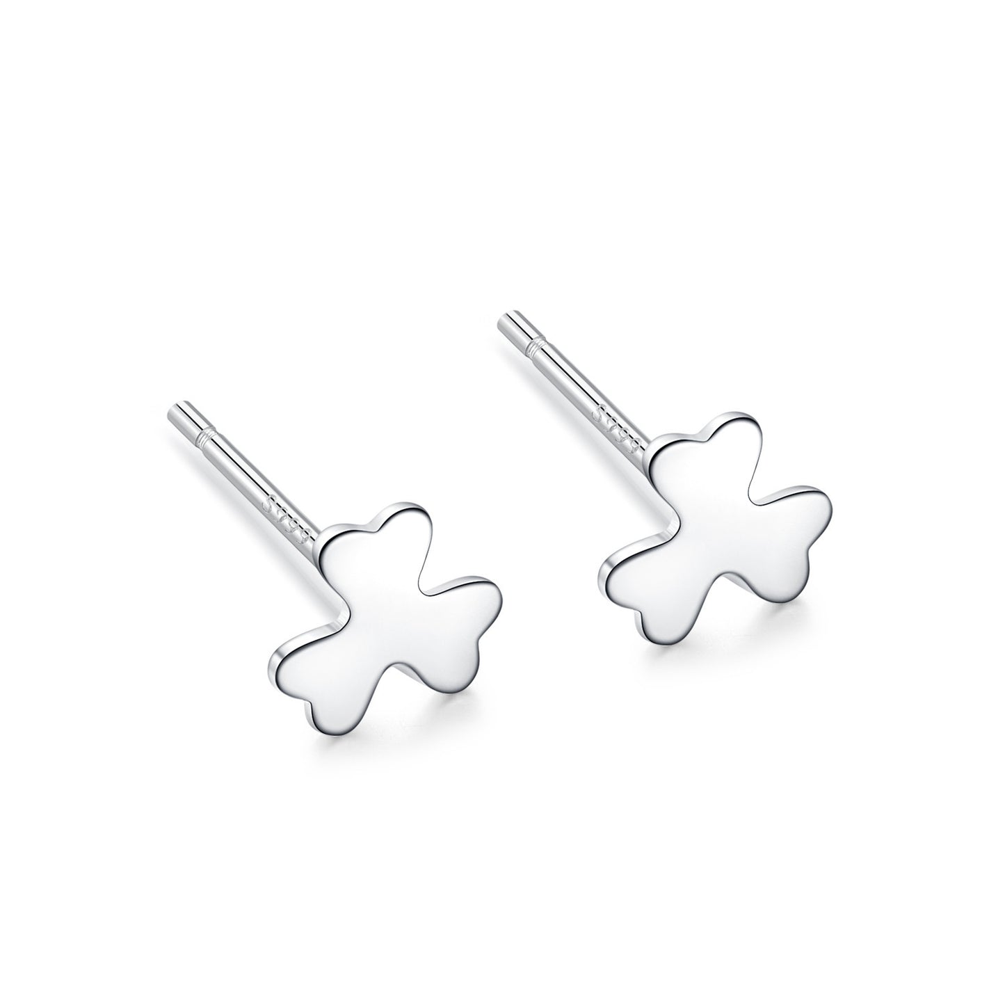 Women's Ear Sterling Compact Mini Double-headed Bar Bone Earrings