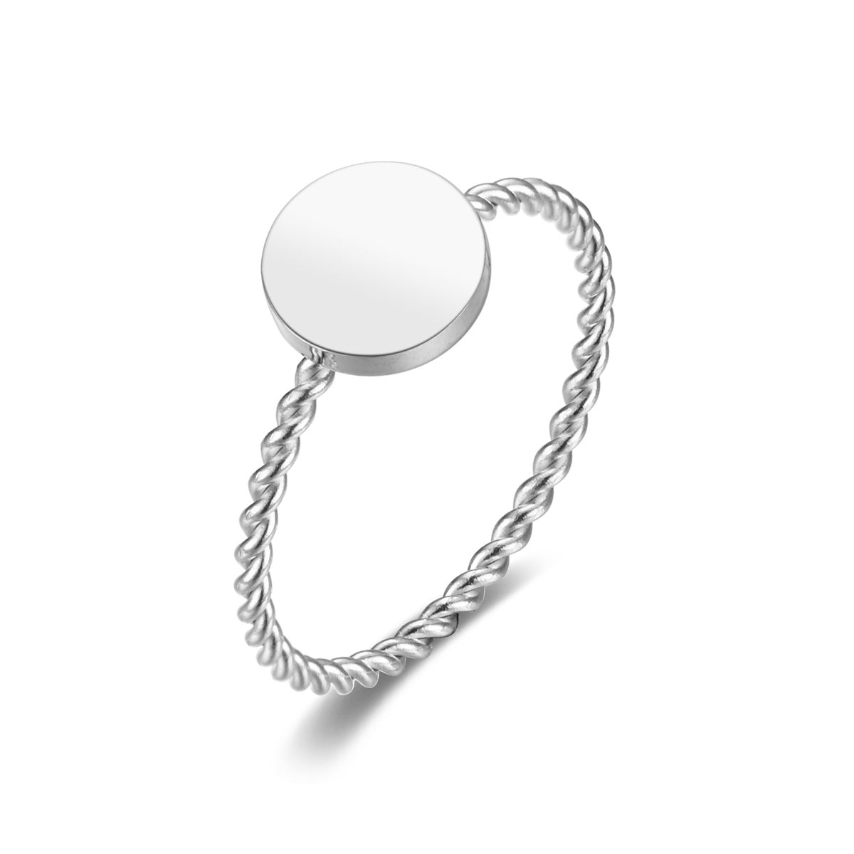 Women's Fine Hemp Rope Winding Love Small Rings