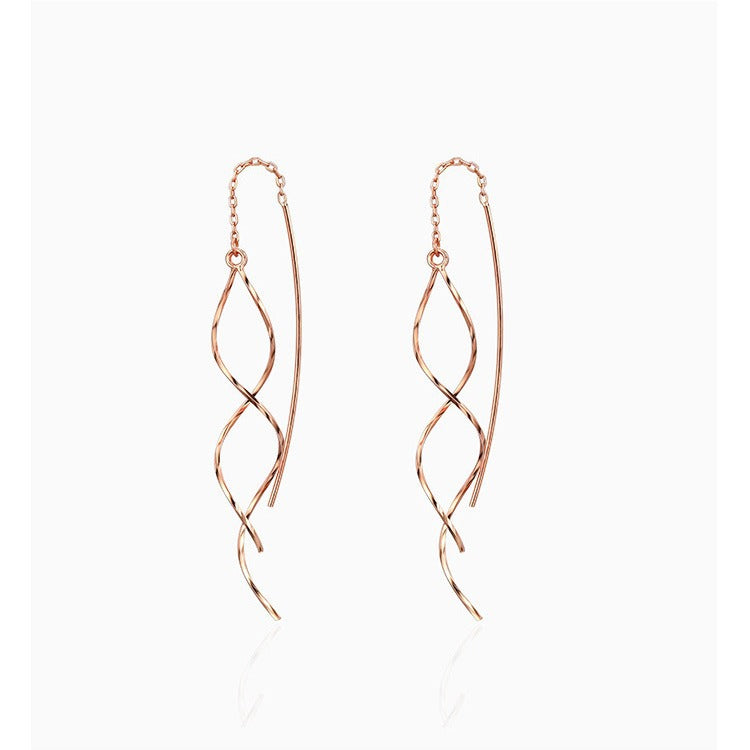 Women's Long Temperamental Tassels Suitable For Round Earrings