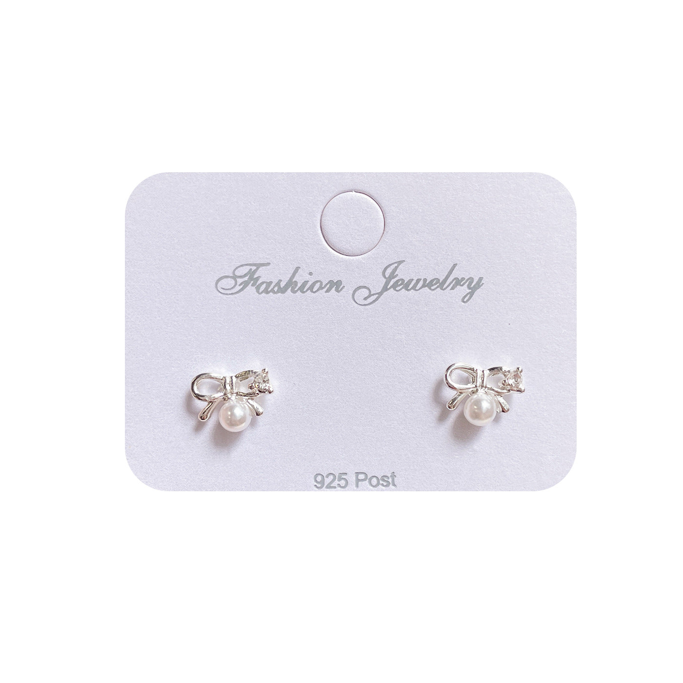 Women's Simple Compact Love Eardrops Sier Needle Elegant Earrings