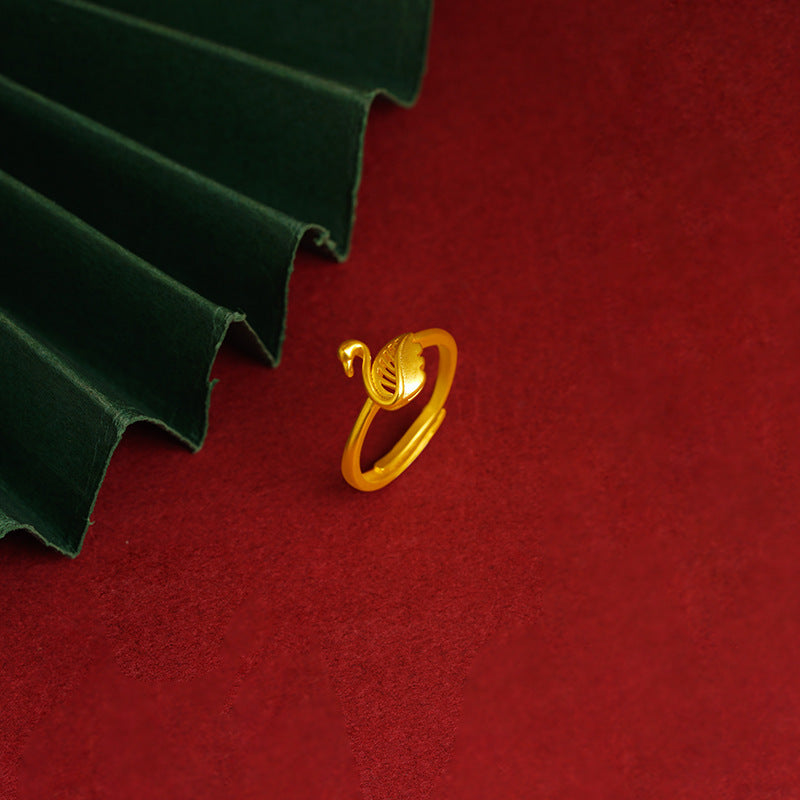 Bow Simulation Brass Decoration Vietnam Alluvial Gold Pendants