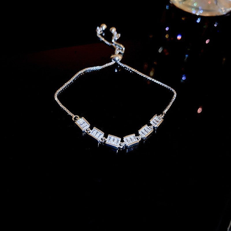 Women's Colorful Zircon Minority Simple Design Fashion Bracelets