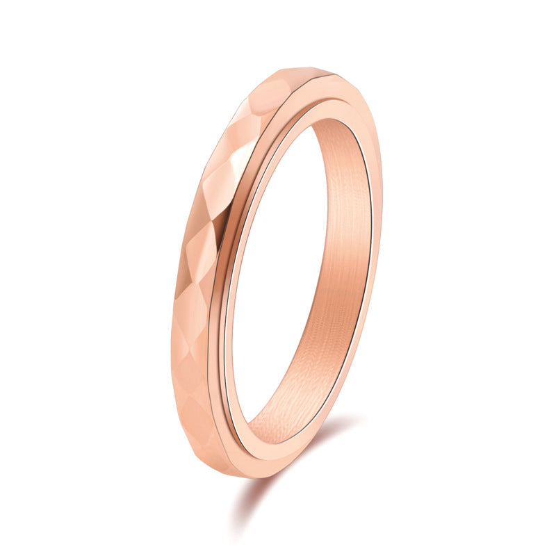 Women's Cut Narrow Version Forefinger Stainless Steel Rings