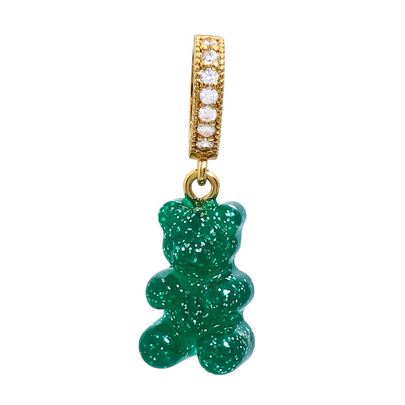 Women's Gummy Bear Versatile Candy Resin Personalized Pendants