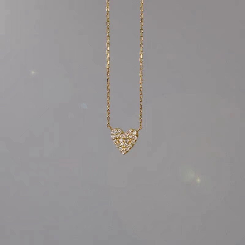 Full Diamond Zirconium Classic Simple Advanced Gifts Necklaces