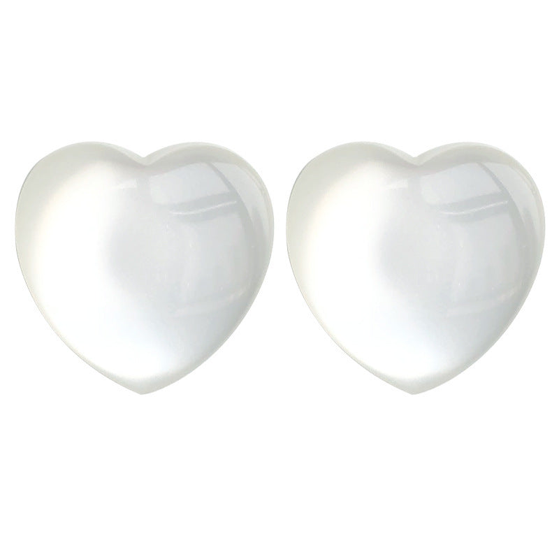 Women's Moonlight Opal Glossy Peach Heart Fairy High Earrings